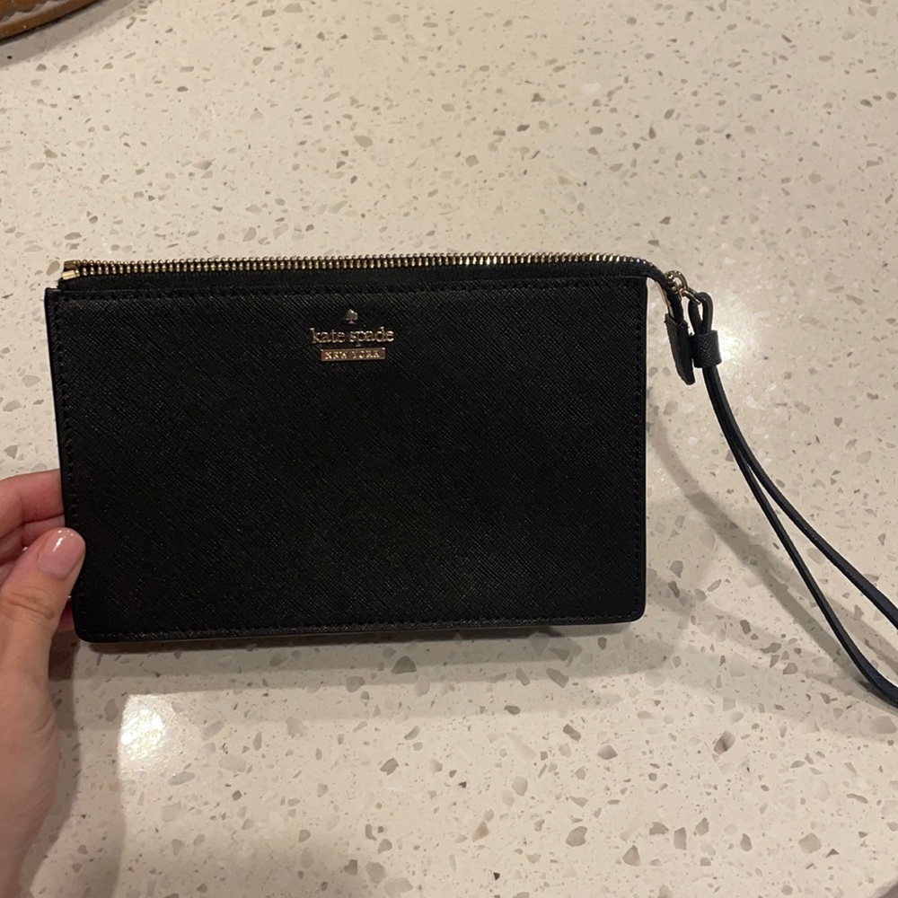 Black Kate Spade Wristlet.